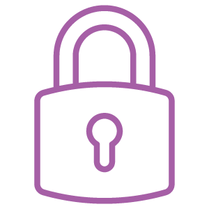 Major-Protocols_Light-Purple Padlock icon