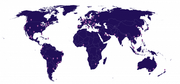Network Map - CacheFly Content Delivery Network